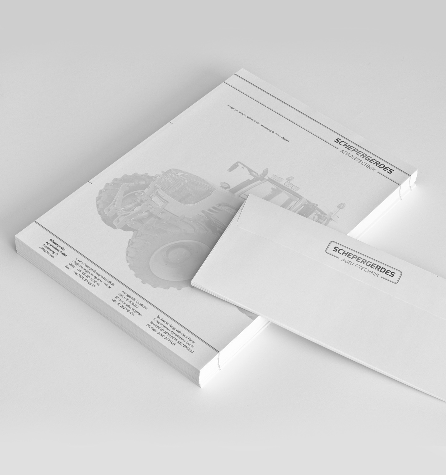 corporate design logo briefpapier
